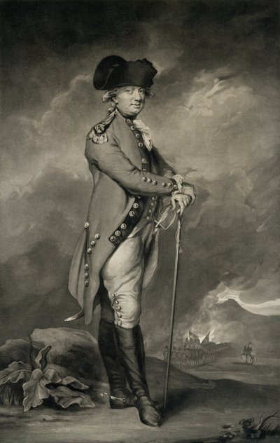 General Cornwallis (1738-1805) grabado por John Jones (c.1745-97) 6 de marzo de 1793 de Daniel Gardner